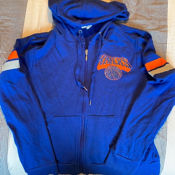 NBA Tops - Women’s NY knicks rhinestone hoodie.